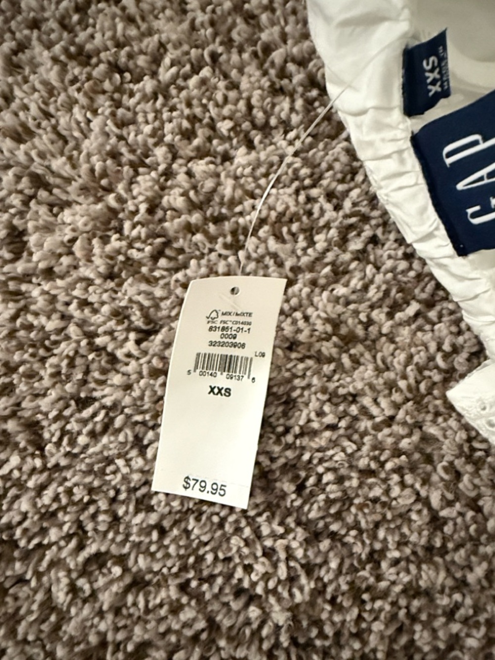 GAP White Eyelet Ruffle Spaghetti Strap Cami - Picture 5 of 5